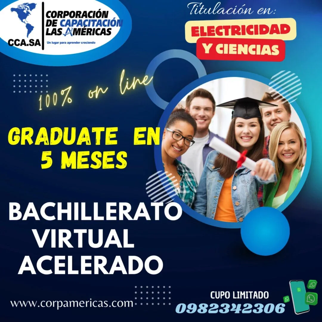 bachillerato virtual Acelerado corporacion de capacitacion las americas